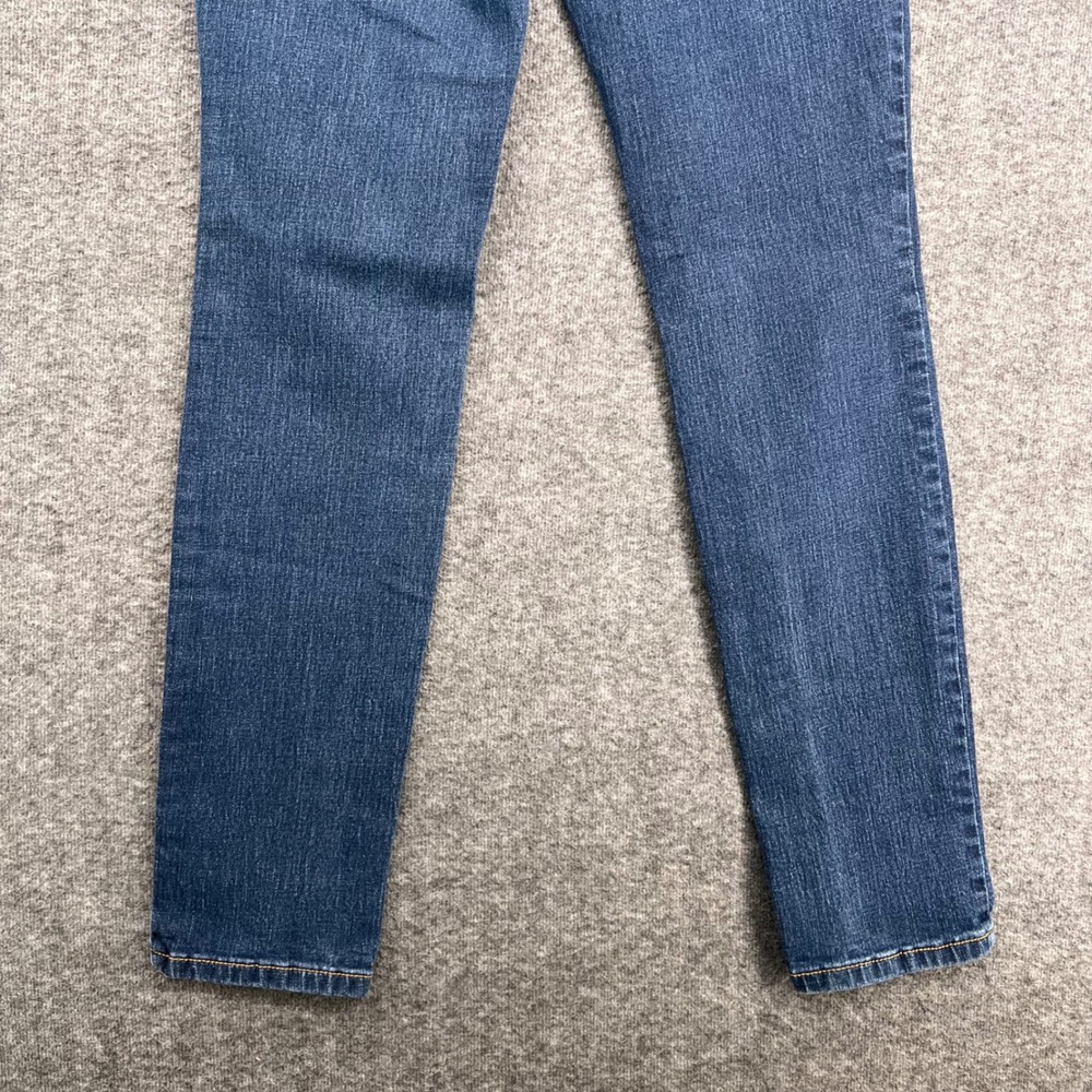 Old Navy Original Straight Jeans Womens 4 Medium Wash Stretch Blue Denim Pants - Picture 7 of 14
